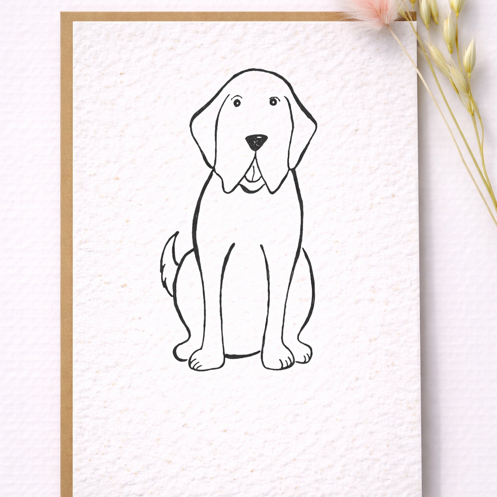 Seed Greeting Cards – Plantable Eco-Friendly Cards That Grow into Wildflowers, Duggy The Labrador