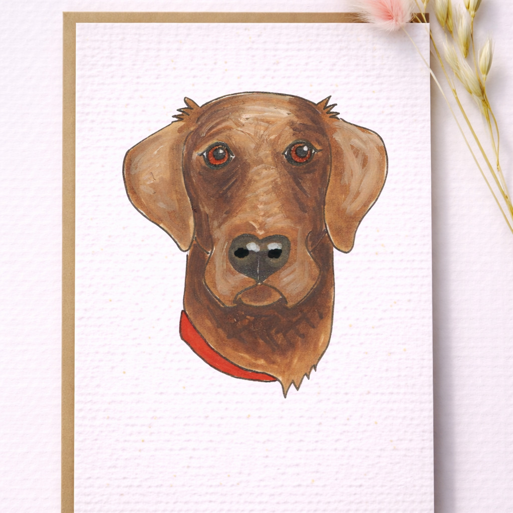 Seed Greeting Cards – Plantable Eco-Friendly Cards That Grow into Wildflowers, Fox Red Labrador