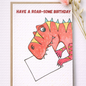Seed Greeting Cards – Plantable Eco-Friendly Cards That Grow into Wildflowers, Roar-some Birthday