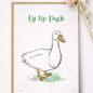 Seed Greeting Cards – Plantable Eco-Friendly Cards That Grow into Wildflowers, Ey Up Duck