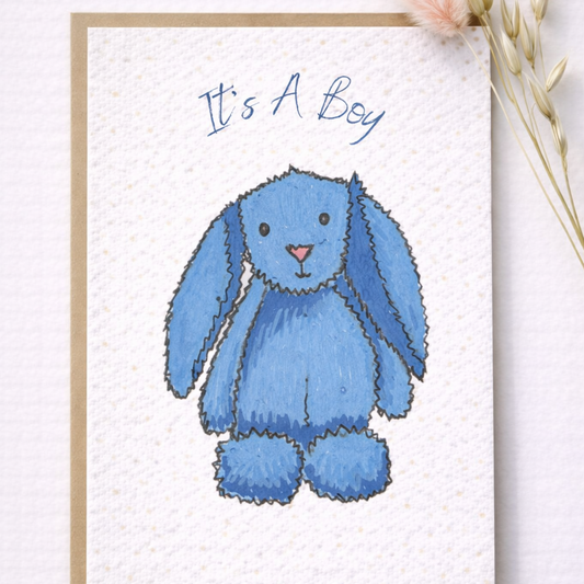 Seed Greeting Cards – Plantable Eco-Friendly Cards That Grow into Wildflowers, It's A Boy