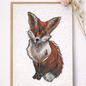 Seed Greeting Cards – Plantable Eco-Friendly Cards That Grow into Wildflowers, Fox